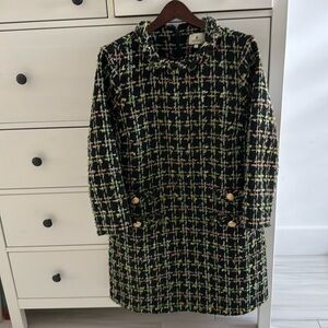 Tuckernuck Holly Tinsel Tweed Long Sleeve Jackie Dress Holiday Chic